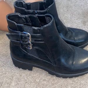 Black ankle boots